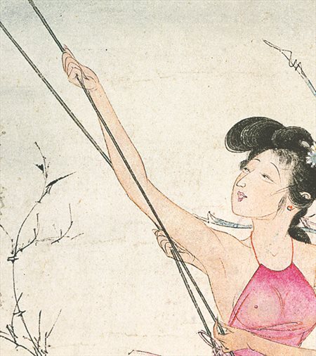 江津区-胡也佛的仕女画和最知名的金瓶梅秘戏图